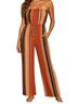 American Eagle Outfitters Stripes Multi Color Jumpsuit Size S - photo 1