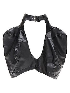 Comme des Garçons Comme Des Garcons pleather cutout chaps pannier skirt (view 1)