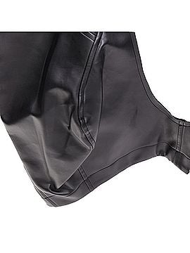 Comme des Garçons Comme Des Garcons pleather cutout chaps pannier skirt (view 2)