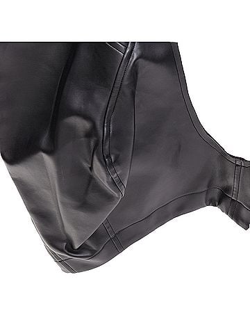 Comme des Garçons Comme Des Garcons pleather cutout chaps pannier skirt (view 2)