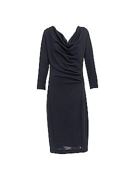 Donna Karan New York Donna Karan Draped Cowl Neck Long Sleeve Midi Dress (view 1)