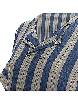 Comme des Garçons Comme Des Garcons striped linen boxy shirt (view 2)