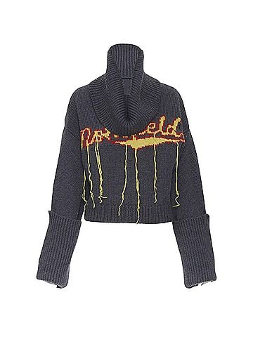 Monse Monse wool intarsia knit cropped sweater (view 1)