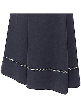 Ellery Ellery polyester wool cross hatch stitching skirt (view 2)