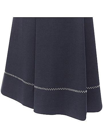 Ellery Ellery polyester wool cross hatch stitching skirt (view 2)