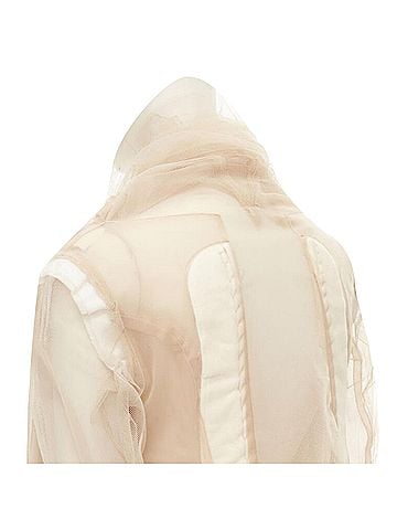 Comme des Garçons Comme Des Garcons nude deconstructed inside out tulle jacket (view 2)