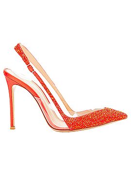 Gianvito Rossi Gianvito Rossi strass crystal clear Pvc slingback pump (view 1)