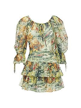 Alice McCall Alice McCall Strange Dreams print billow sleeve tie playsuit (view 1)