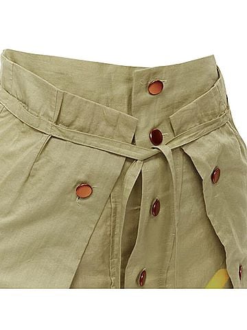 Issey Miyake Issey Miyake hand stitched colorful sheer panel skirt (view 2)