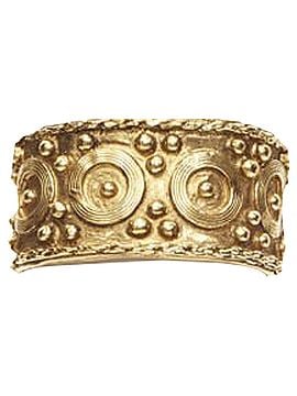 Chanel Chanel Haute Couture Etrcan ornate handcrafted gilded cuff bangle (view 1)