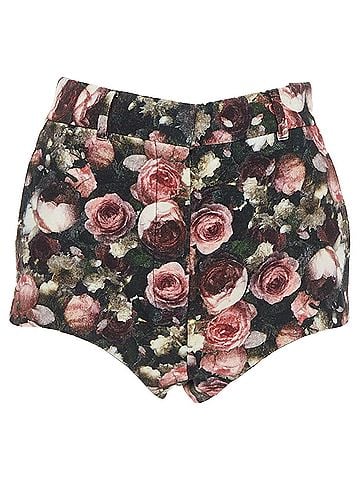 Givenchy Givenchy Tisci rose floral print high cut shorts (view 1)