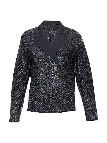 Lanvin Lanvin textured fabric double breasted cropped jacket (view 1)