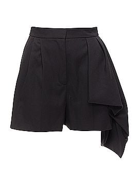 Alexander McQueen Alexander Mcqueen Virgin Wool Asymmetric Cascade Wide Shorts (view 1)