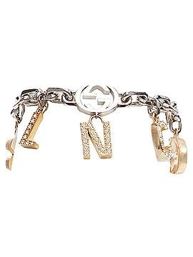 Gucci Gucci Balenciaga Hacker Project silver GG B logo charms bracelet (view 1)