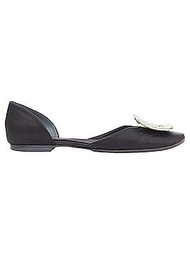Roger Vivier Roger Vivier black satin crystal flats (view 2)