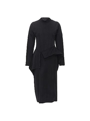 Comme des Garçons Comme Des Garcons mock neck peplum midi dress (view 1)