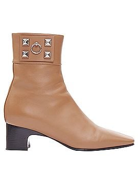 Hermès Hermes Decouverte Beige Dore Leather Silver Hardware Ankle Boots (view 1)