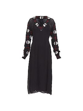 Prada Prada Runway sable checkered wool midi dress (view 1)