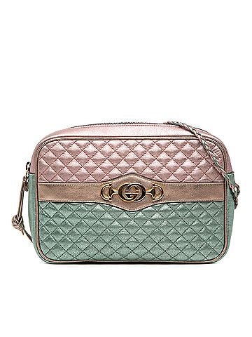 Gucci Laminated Nappa Trapuntata Crossbody (view 1)