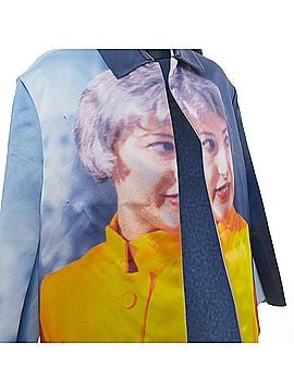 Undercover Undercover Cindy Sherman print yellow polyester silk jacket (view 2)