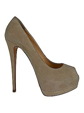 Giuseppe Zanotti Giuseppe Zanotti Sharon Platform Pumps in Beige Suede (view 1)