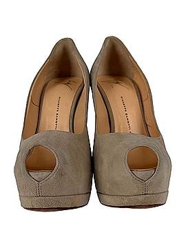 Giuseppe Zanotti Giuseppe Zanotti Sharon Platform Pumps in Beige Suede (view 2)