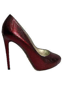 Dolce & Gabbana Dolce &amp; Gabbana Embossed Pumps in Red Leather (view 1)