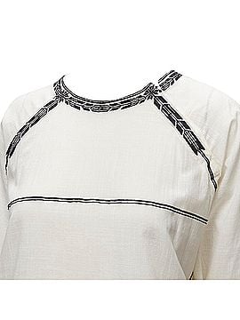 Isabel Marant Isabel Marant Etoile embroidery cotton pocketed boho top (view 2)
