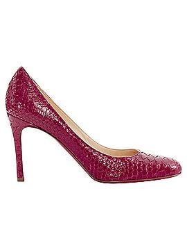 Christian Louboutin Christian Louboutin Miss Gena glossy leather round toe pumps (view 1)