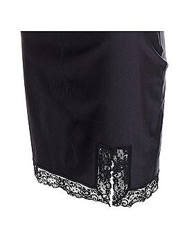 Alexander Wang T Alexander Wang Lace Trim Logo Tape Waistband Mini Skirt (view 2)