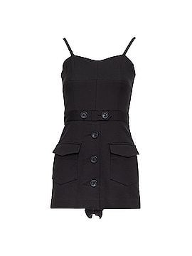 Kea and Joby Red Valentino Cotton Buttoned Strappy Cargo Romper Playsuit (view 1)