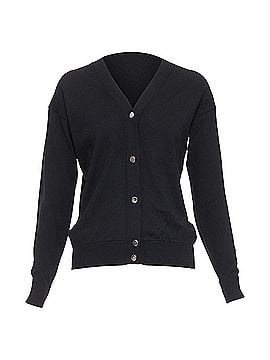 Alexander Wang Alexander Wang merino wool silk trim sheer back cardigan (view 1)