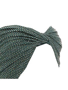 Alexandre Vauthier ALEXANDRE VAUTHIER Scarabeus green strass crystal cut out twisted low waist gown (view 2)