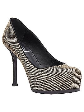 Saint Laurent Yves Saint Laurent Tribtoo wool tweed platform heel pump (view 2)