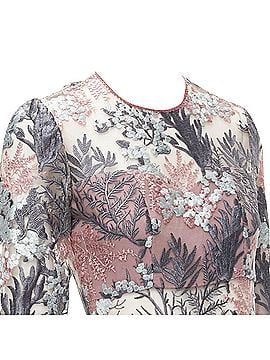 Alexis Alexis floral embroidery sheer panel gown (view 2)
