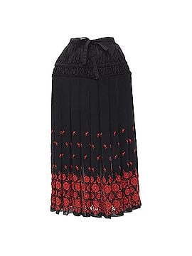 Comme des Garçons Comme Des Garcons Floral Embroidered Peplum Crin Skirt (view 1)