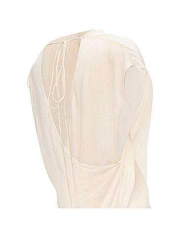 The Row The Row silk modal knit wrap tie back tunic vest (view 2)