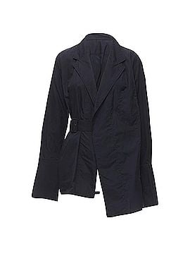 Comme des Garçons Comme Des Garcons asymmetric belted deconstructed blazer (view 1)