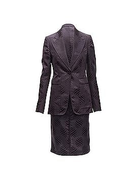 Gucci Gucci Tom Ford oriental leaf jacquard blazer skirt su (view 1)