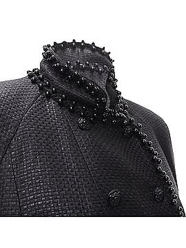 Chanel Chanel lattice lacquer tweed bead embellished Lion button jacket (view 2)