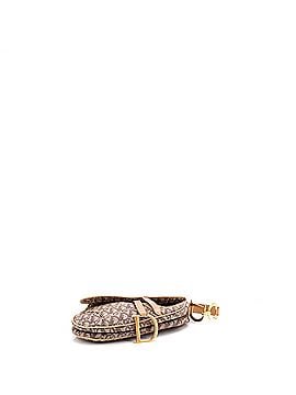 Christian Dior Vintage Saddle Bag Diorissimo Canvas Medium (view 2)