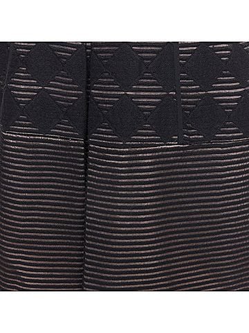 Tibi Tibi diamond checkeRed embroideRed stripe fit flared dress (view 2)