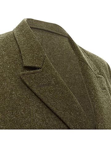 Comme des Garçons Comme Des Garcons moss wool felt double breasted blazer (view 2)