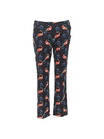 Miu Miu Miu Miu wool floral kick flare trousers (view 1)