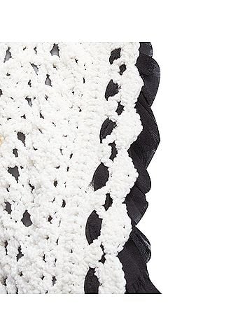 Chanel Chanel crochet knitsilk trim cardigan coat (view 2)