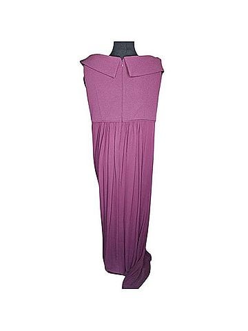 Adrianna Papell Cassis Crepe Chiffon Gown Casual Dress (view 2)