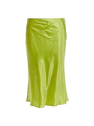 Prada Prada Runway satin triangle logo trailing skirt (view 1)