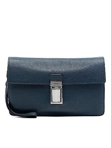 Prada Vitello Daino Clutch (view 1)