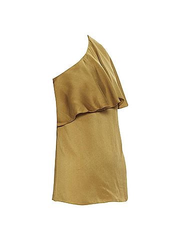 Lanvin Lanvin Alber Elbaz acetate layer one shoulder evening top (view 2)