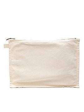 Hermès Hermes Bora Pouch 3-Piece Set: Handbag, Pouch, Clutch, Accessories, Ivory Cotton, Women's HERMES (view 2)